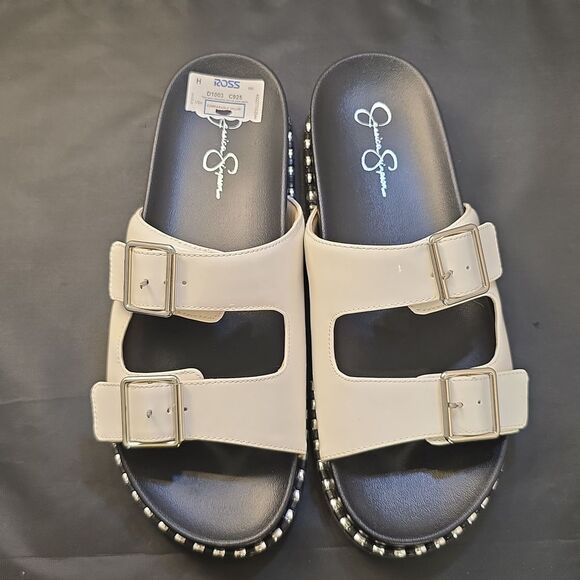 BRAND NEEW JESSICA SIMPSON WOMEN'S  DOUBLE  BUCKLE SANDALS G1 - Picture 2 of 15